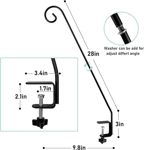 MIXXIDEA 28 Inch Long Curled Hook