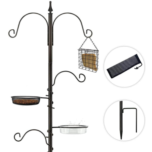 MIXXIDEA 76.7 Inch Bird Feeder Pole with Finch Sock