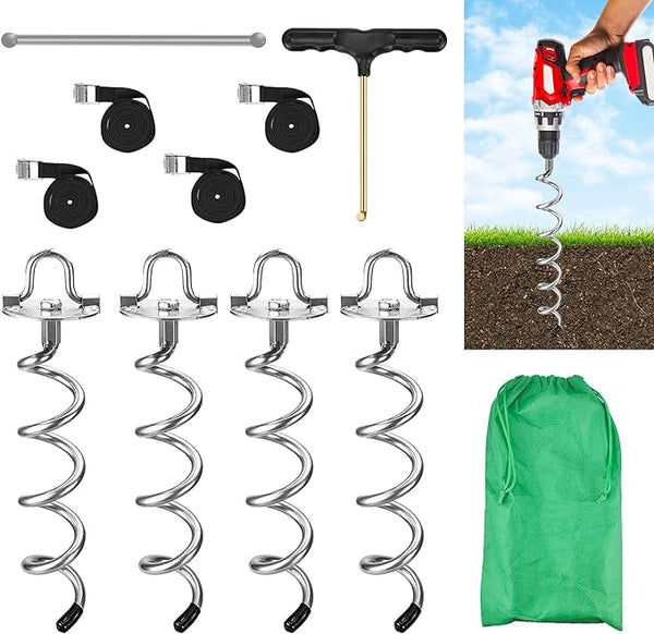 MIXXIDEA Spiral Ground Anchors