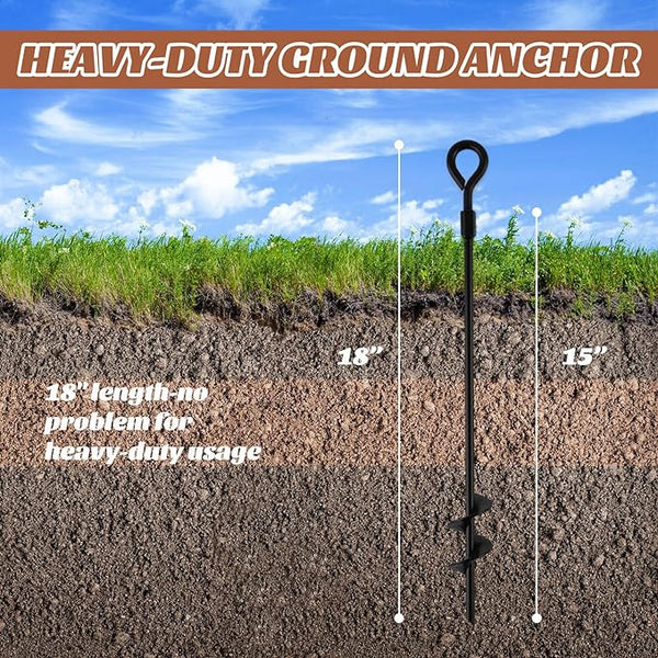 MIXXIDEA Heavy Duty Ground Anchors